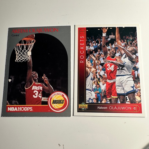 Houston Rockets Hakeem Olajuwon/Yao Ming 9 card lot - Picture 6 of 15